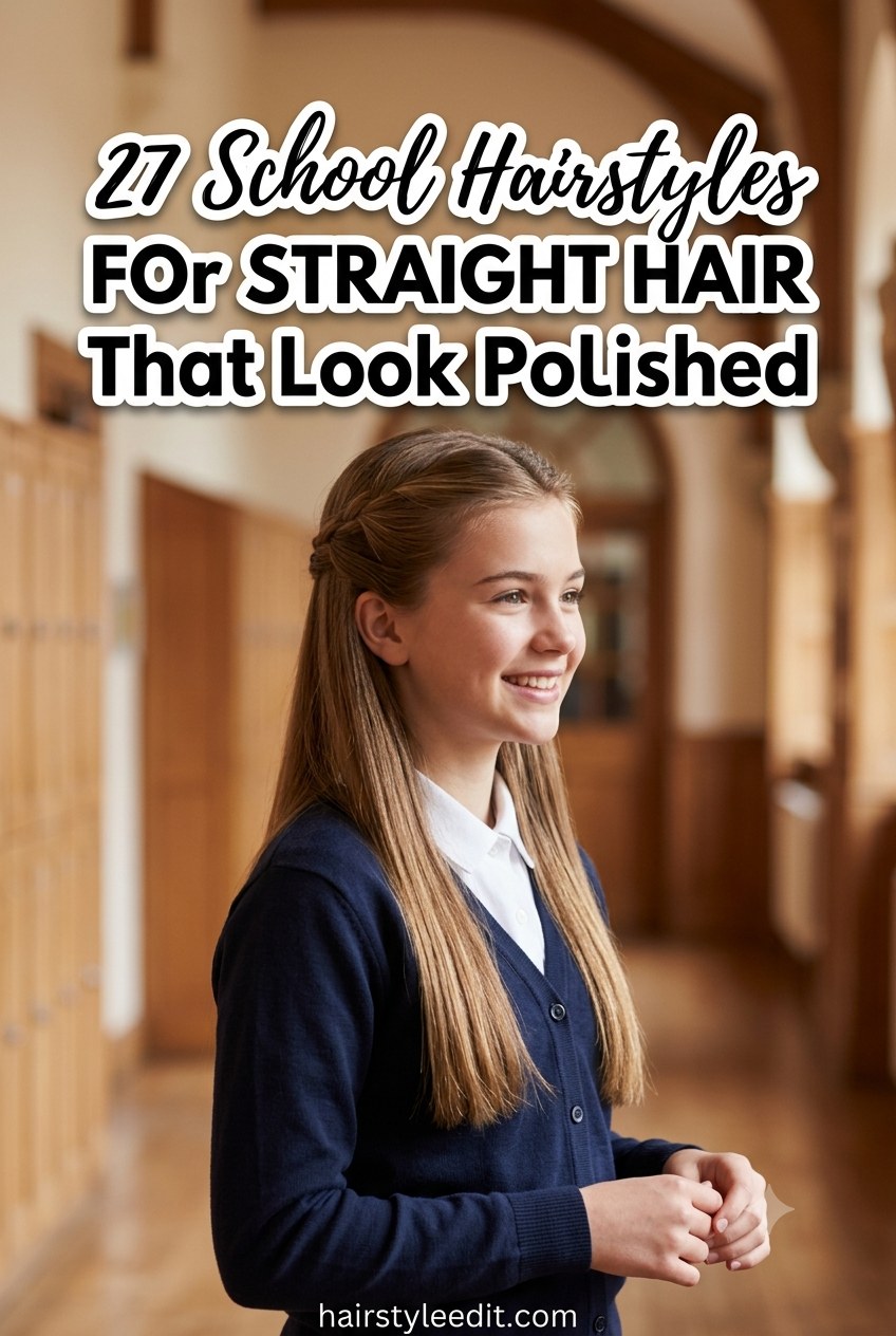 27 School Hairstyles For Straight Hair That Look Polished
