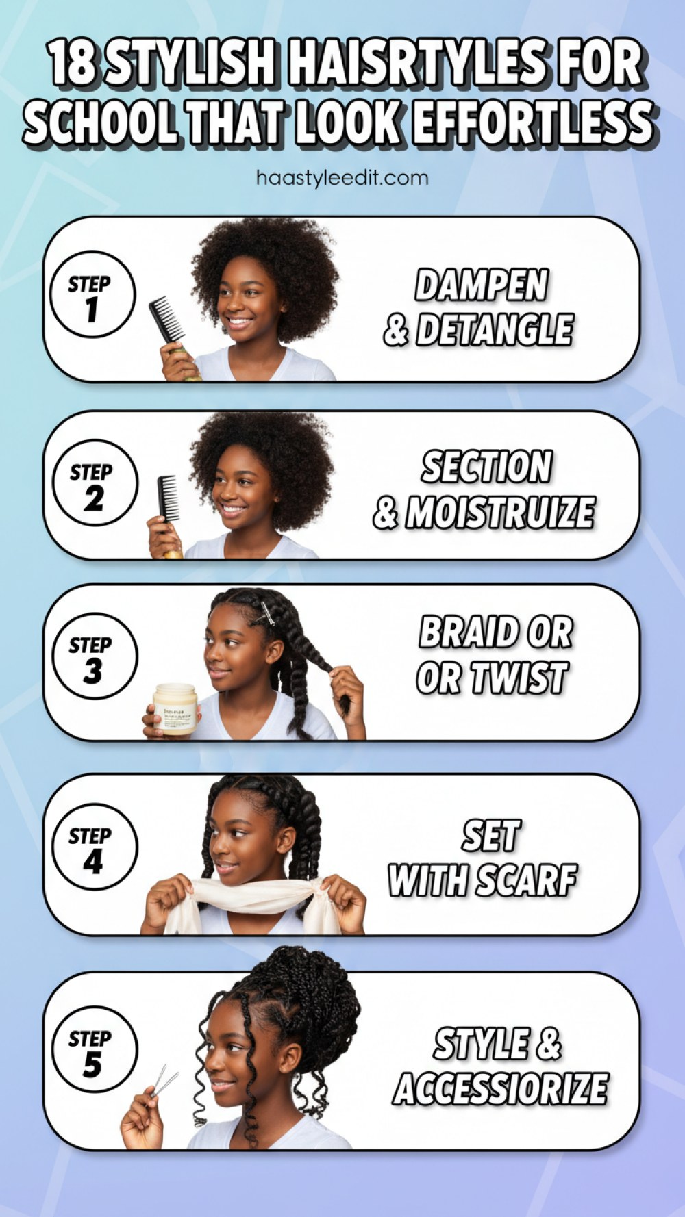 18 Stylish Hairstyles For School That Look Effortless