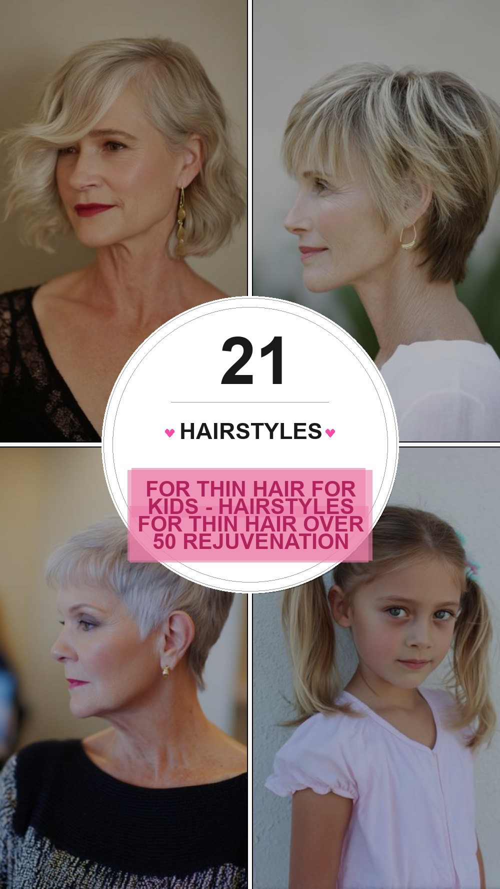 hairstyles for thin hair for kids - Hairstyles For Thin Hair Over 50 Rejuvenation