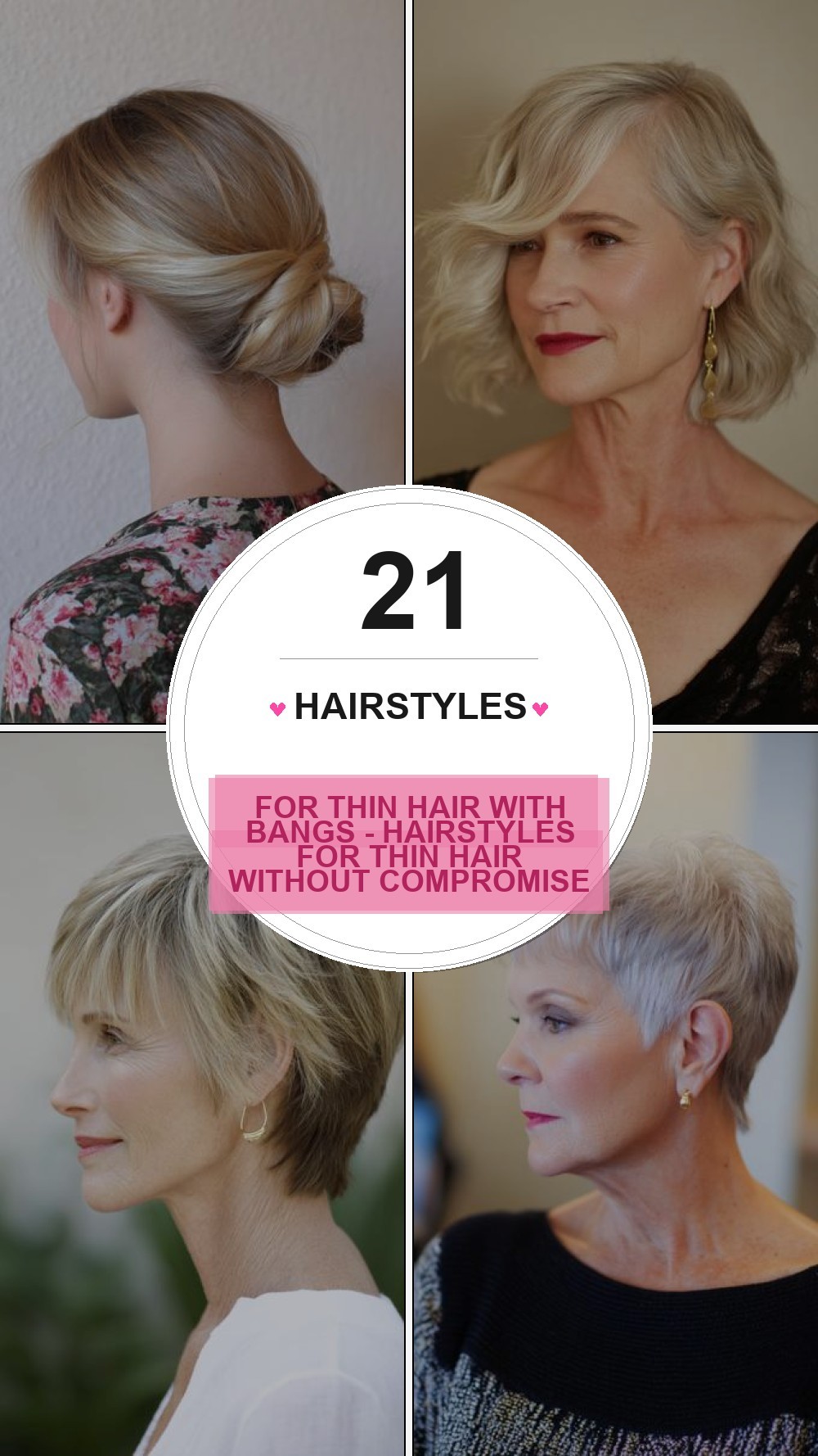 hairstyles for thin hair with bangs - Hairstyles For Thin Hair Without Compromise