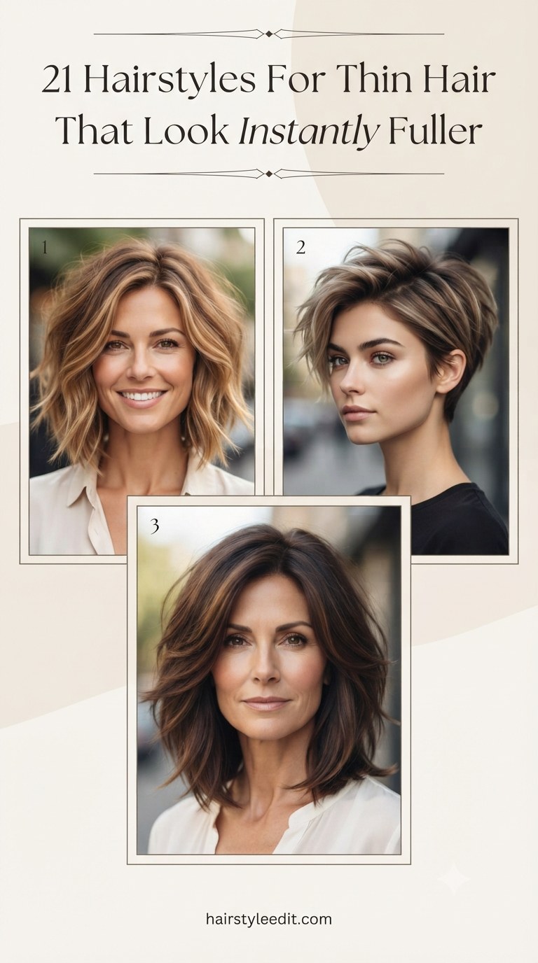 21 Hairstyles For Thin Hair That Look Instantly Fuller