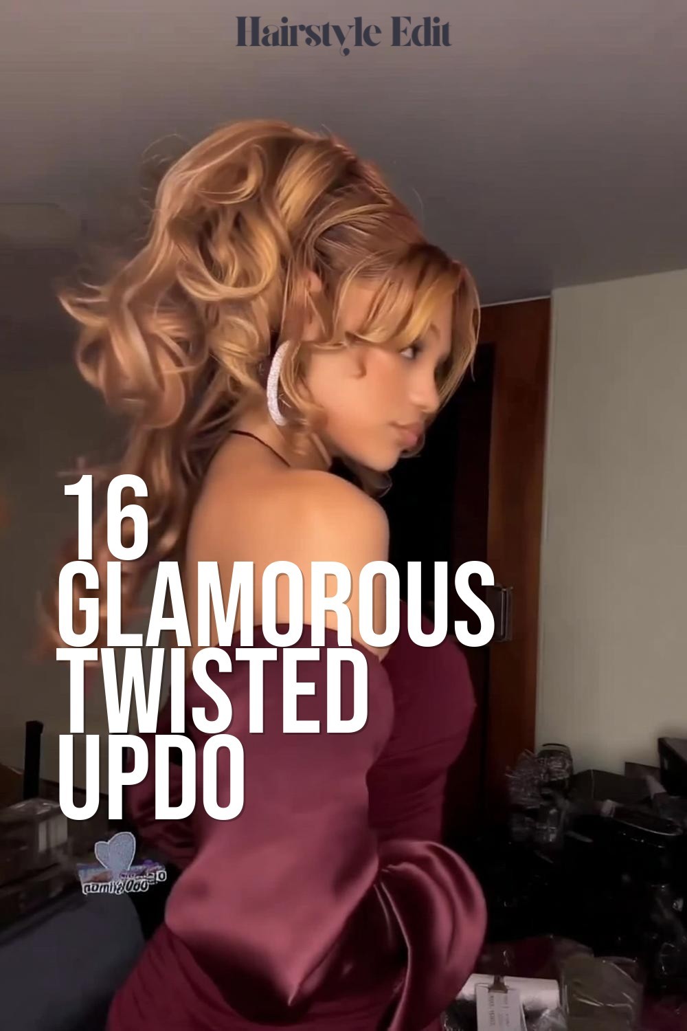 Glamorous Twisted Updo