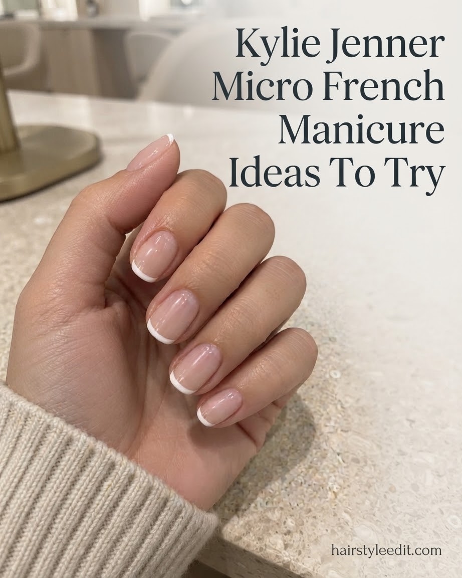 Kylie Jenner Micro French Manicure Ideas To Try