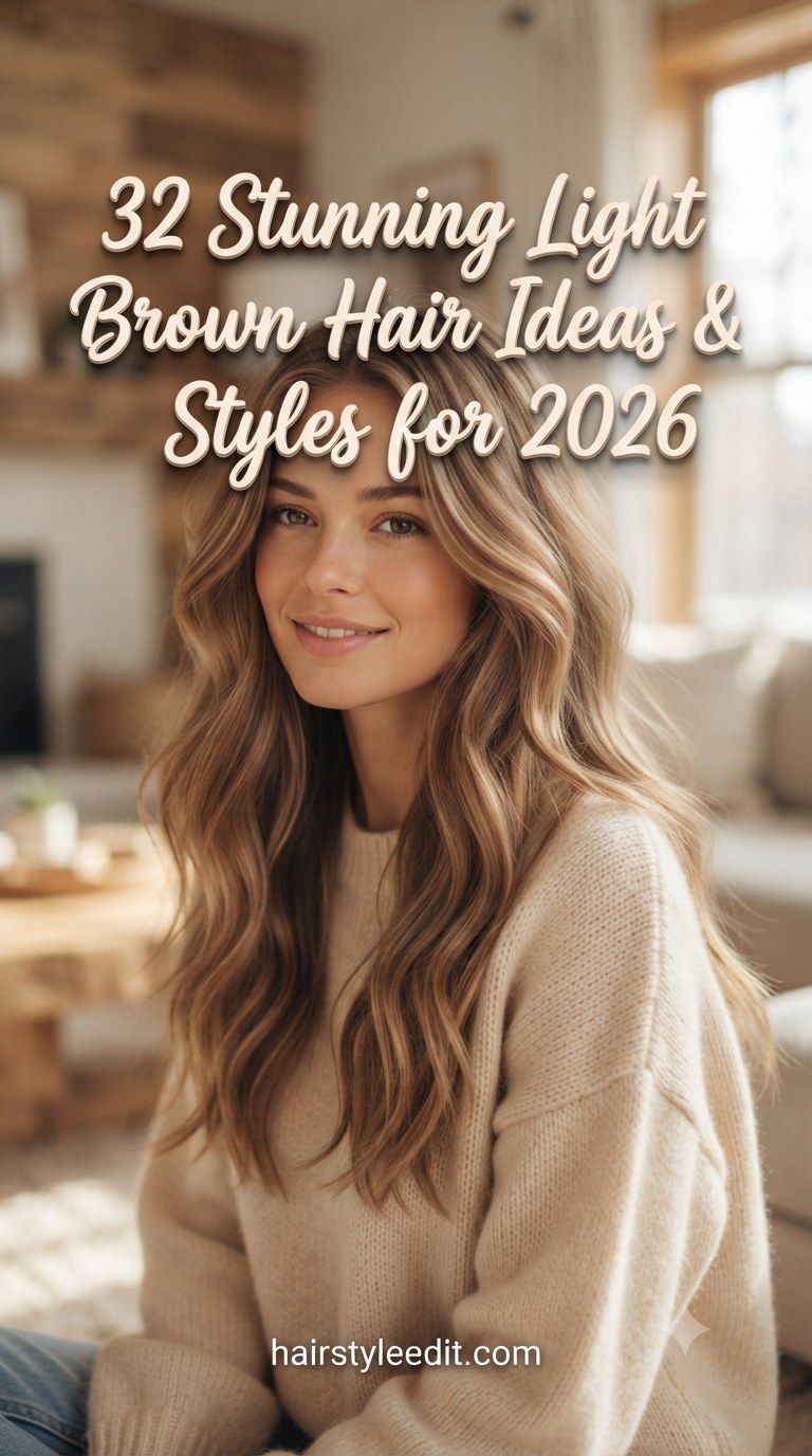 32 Stunning Light Brown Hair Ideas & Styles for 2026