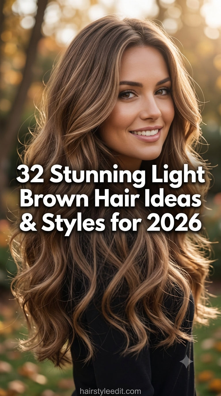 32 Stunning Light Brown Hair Ideas & Styles for 2026