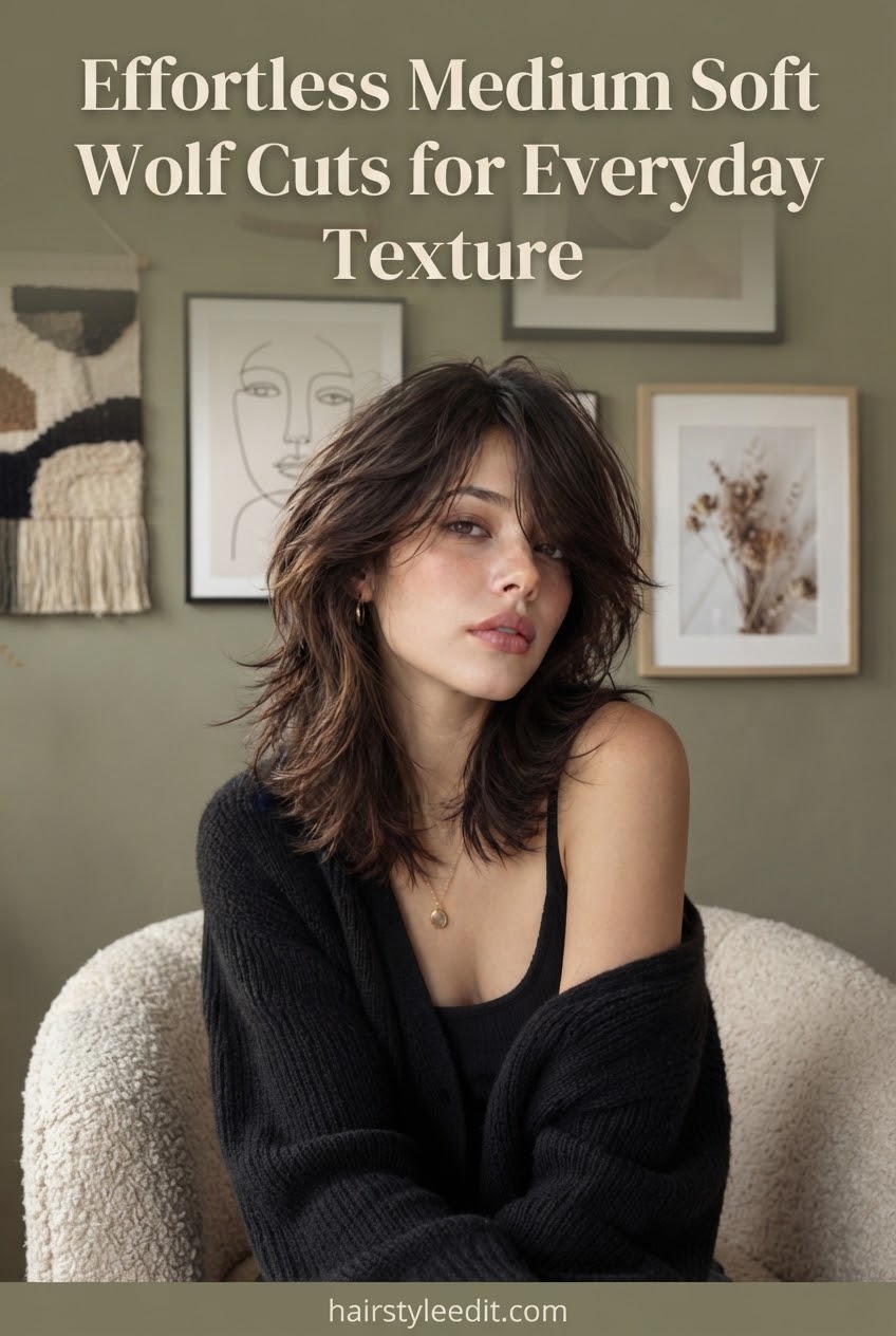 Effortless Medium Soft Wolf Cuts for Everyday Texture