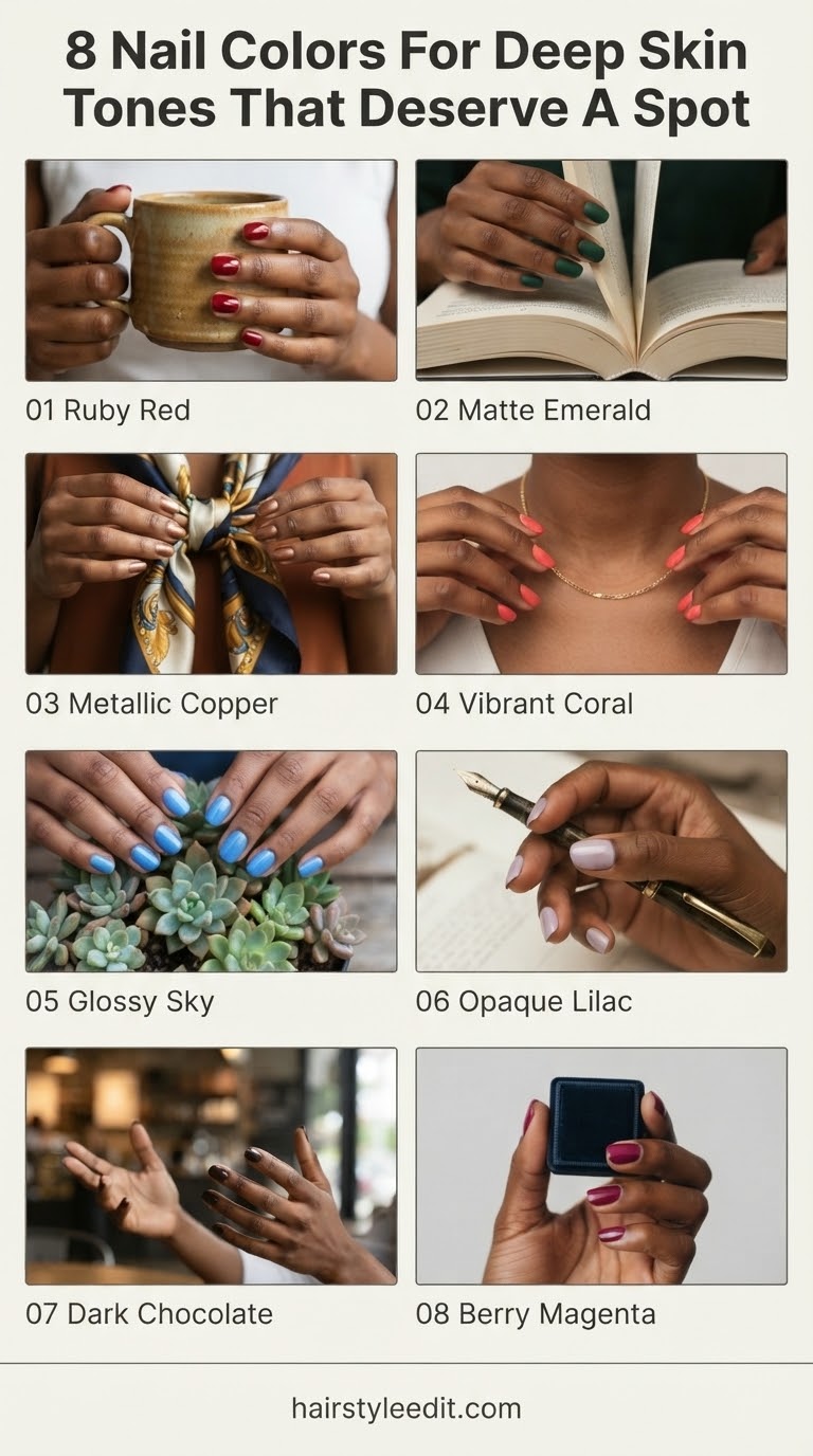 8 Nail Colors For Deep Skin Tones That Deserve A Spot