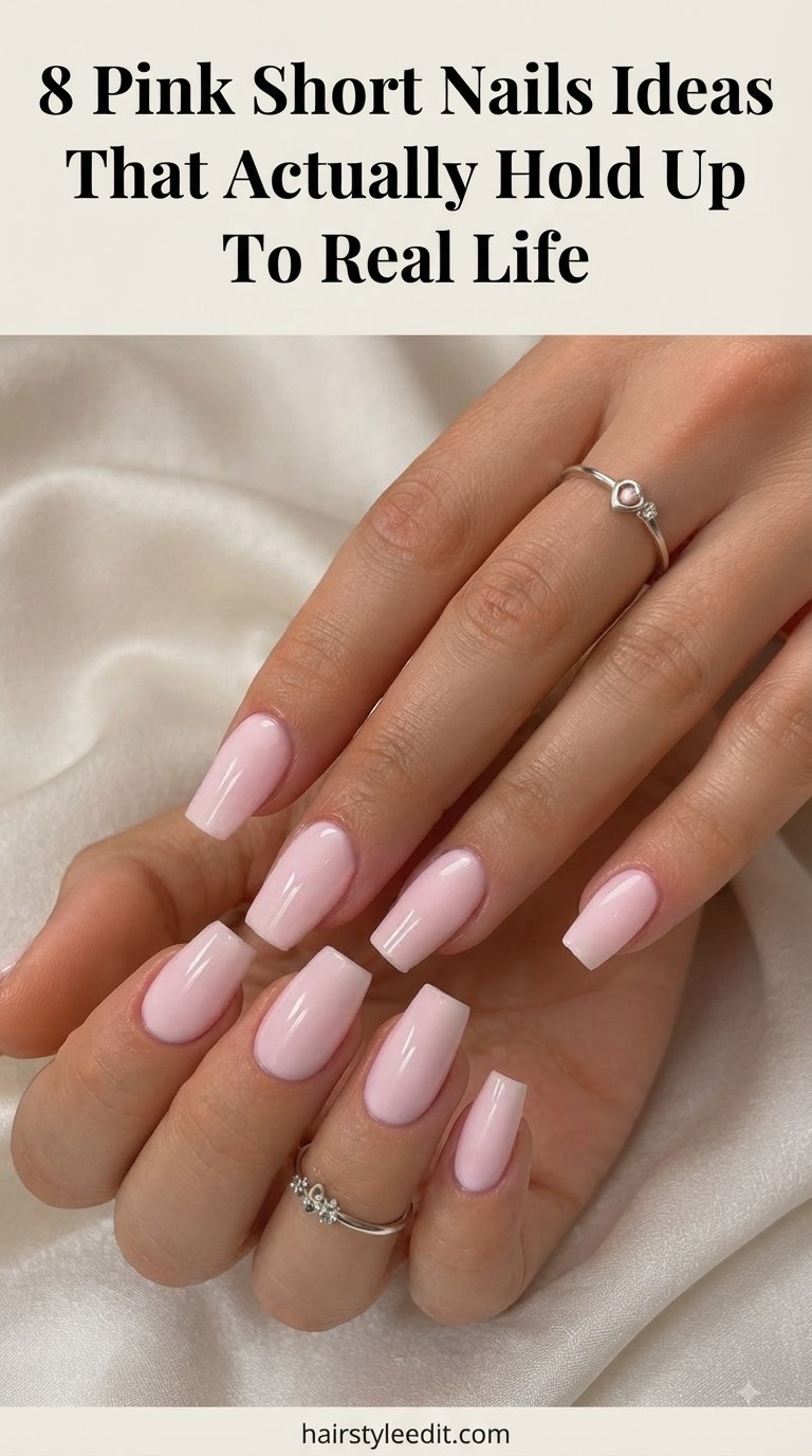 8 Pink Short Nails Ideas That Actually Hold Up To Real Life