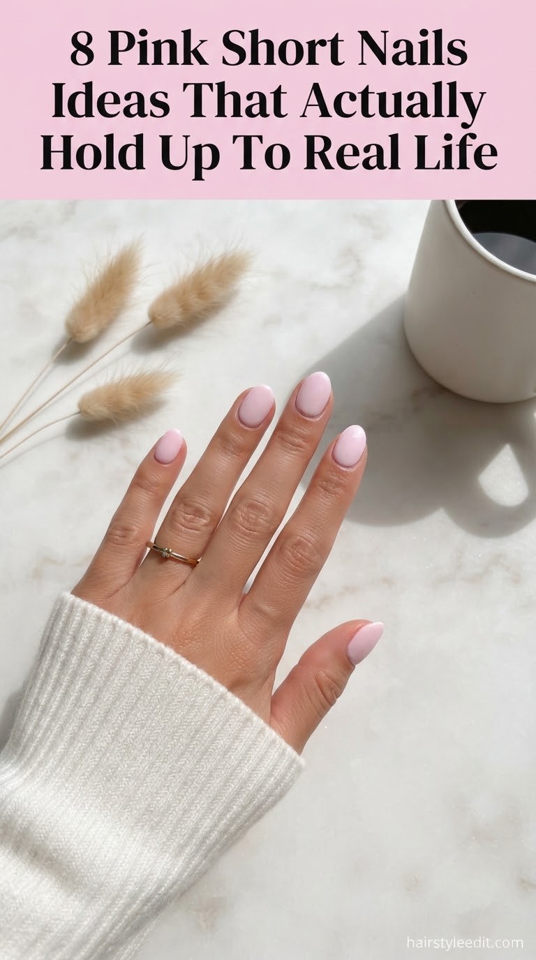 8 Pink Short Nails Ideas That Actually Hold Up To Real Life