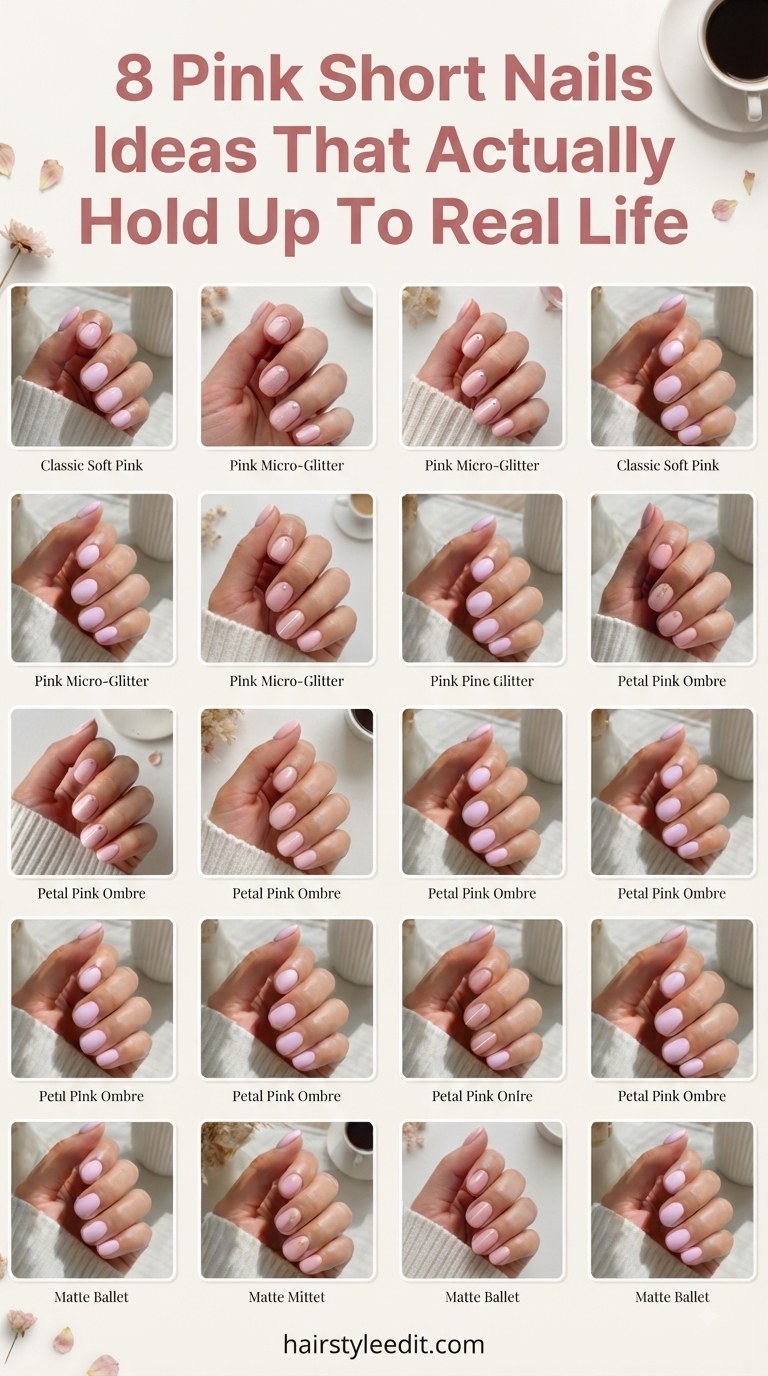 8 Pink Short Nails Ideas That Actually Hold Up To Real Life