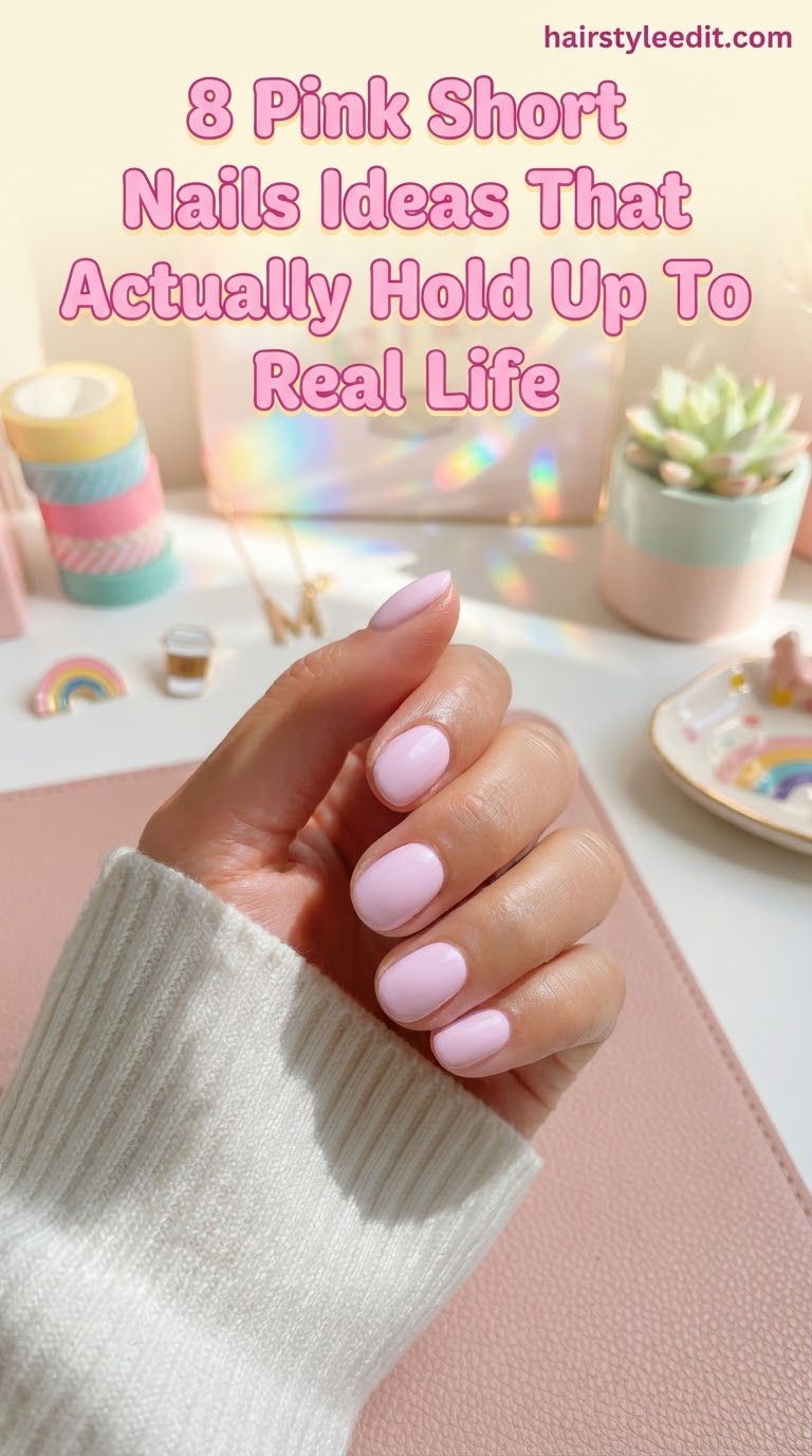 8 Pink Short Nails Ideas That Actually Hold Up To Real Life