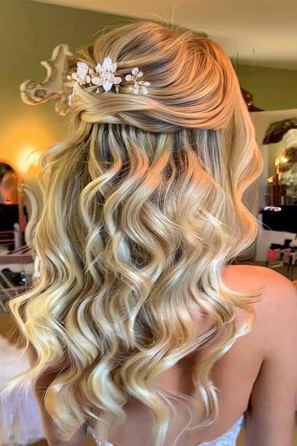 Crystal Flower Accent