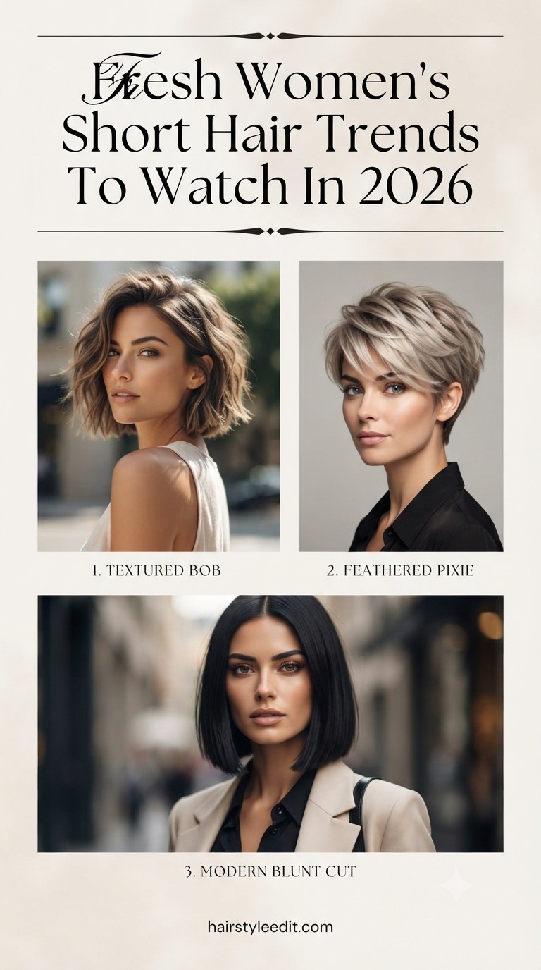 Fresh Women’s Short Hair Trends To Watch In 2026