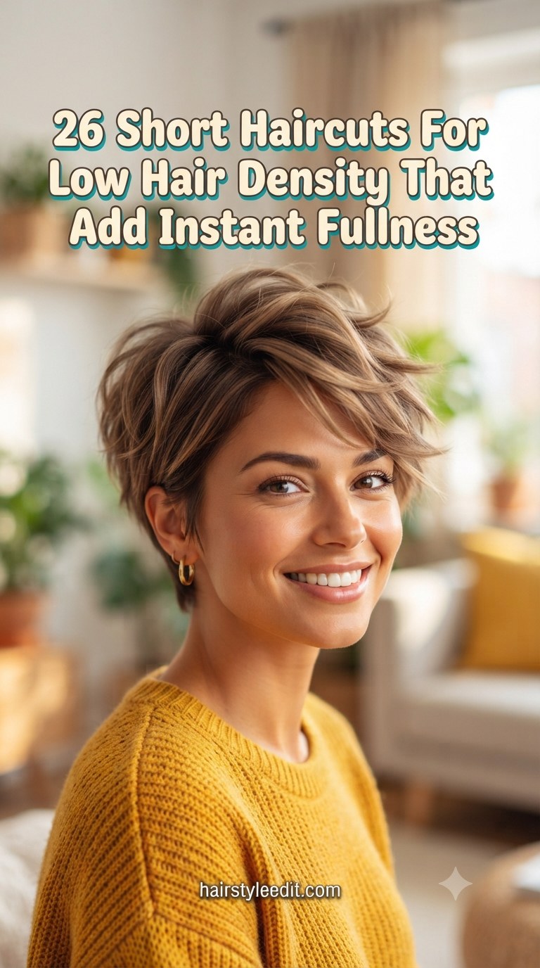 26 Short Haircuts For Low Hair Density That Add Instant Fullness