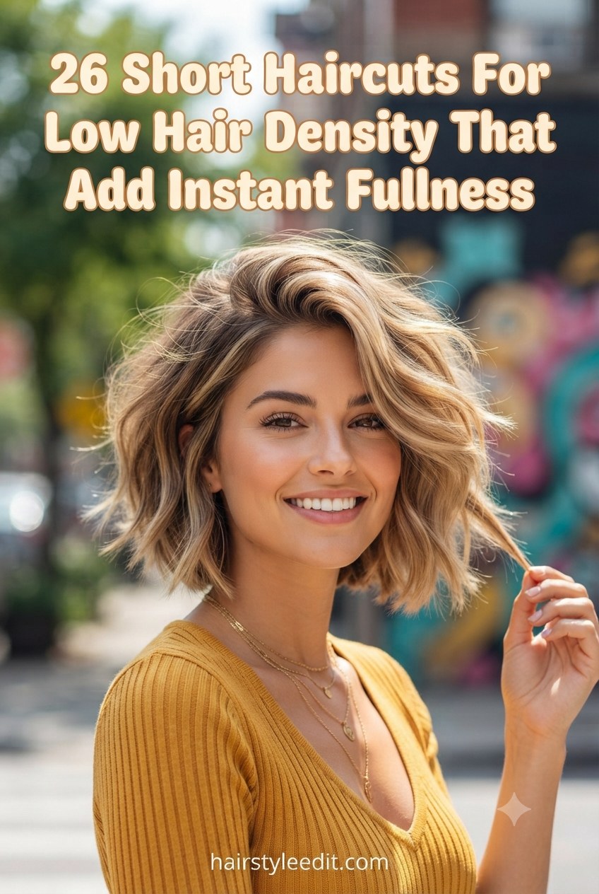 26 Short Haircuts For Low Hair Density That Add Instant Fullness