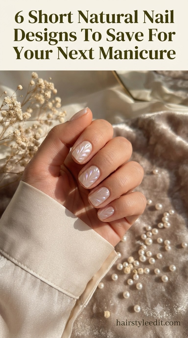 6 Short Natural Nail Designs To Save For Your Next Manicure