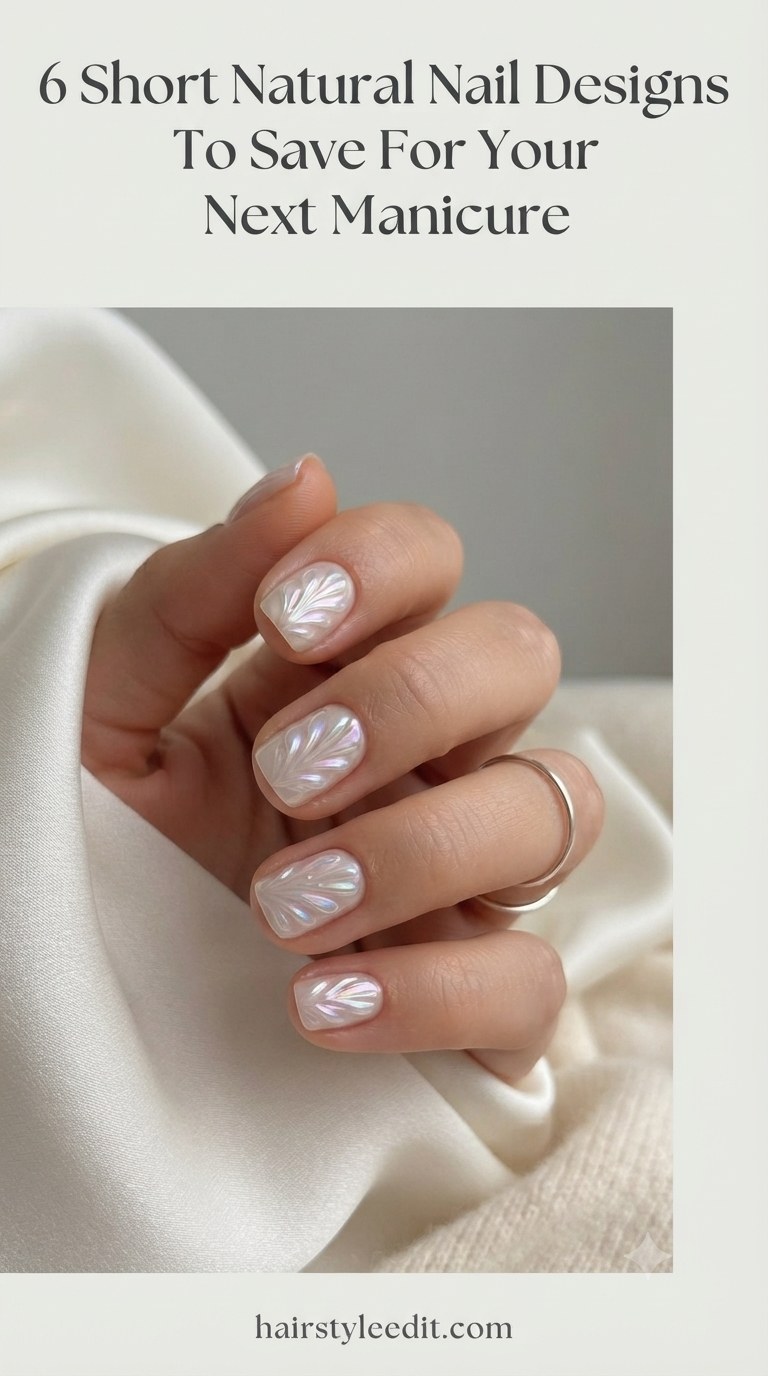 6 Short Natural Nail Designs To Save For Your Next Manicure
