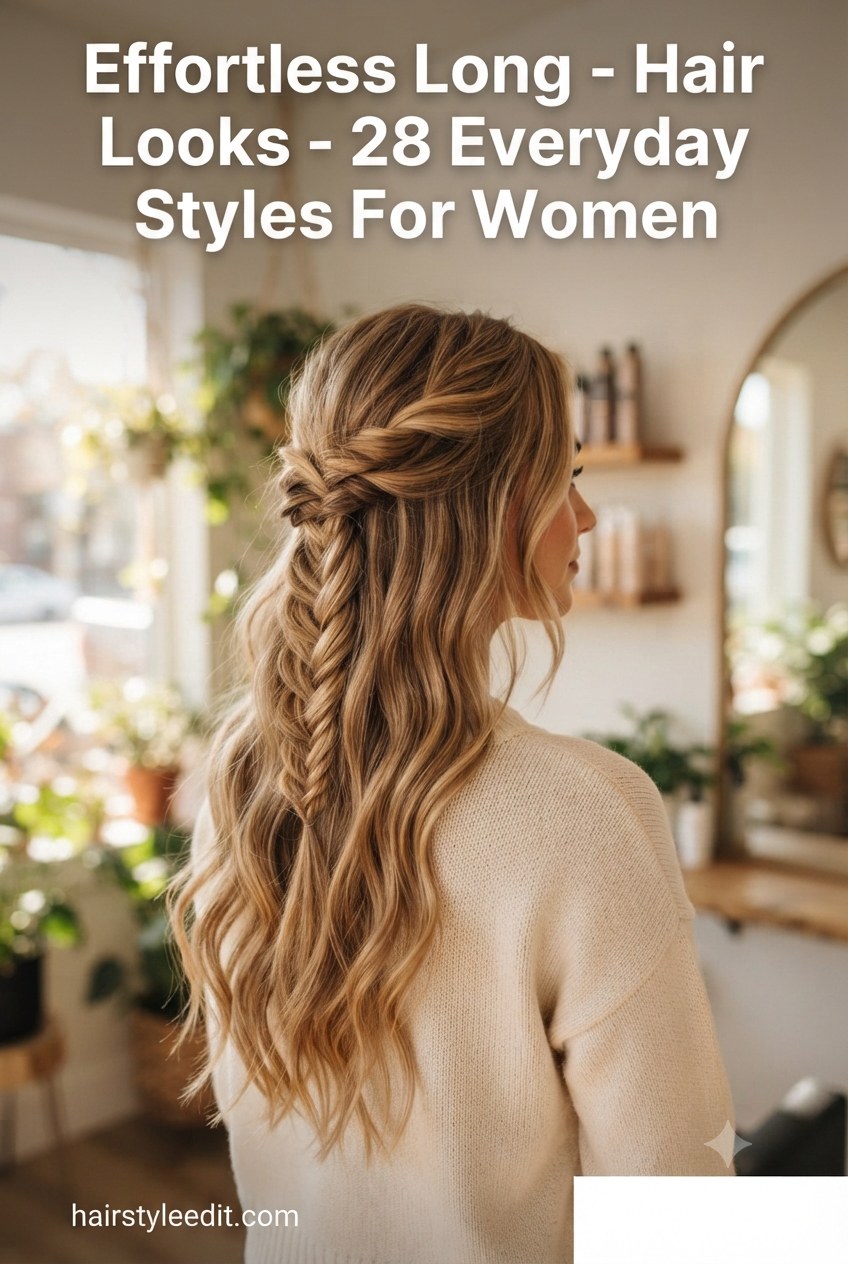 Effortless Long - Hair Looks - 28 Everyday Styles For Women