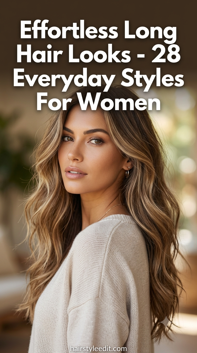 Effortless Long - Hair Looks - 28 Everyday Styles For Women