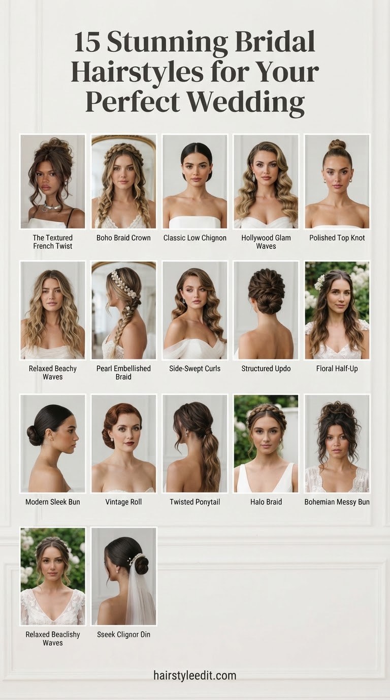 15 Stunning Bridal Hairstyles for Your Perfect Wedding