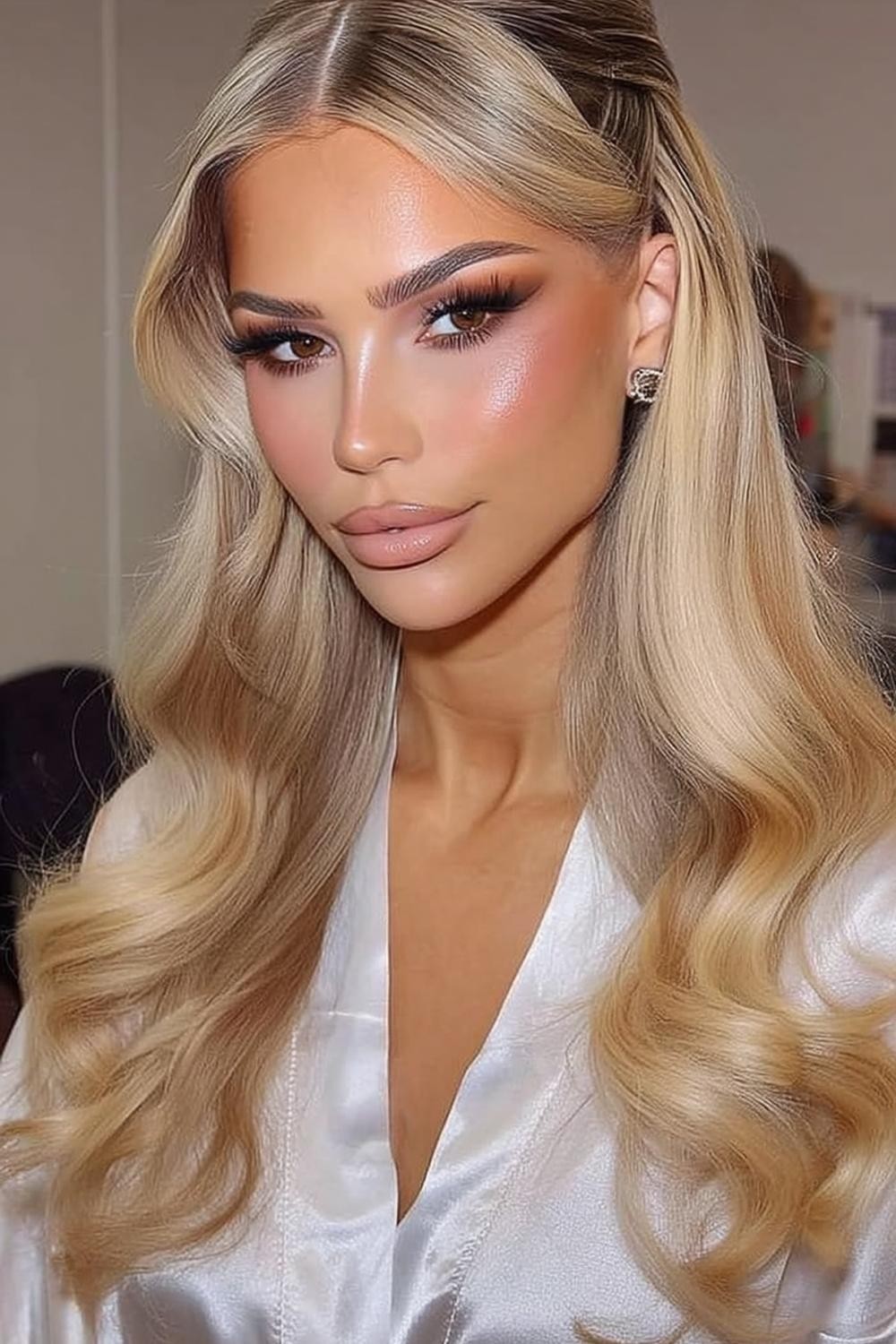 Sleek Side-Swept Glamour