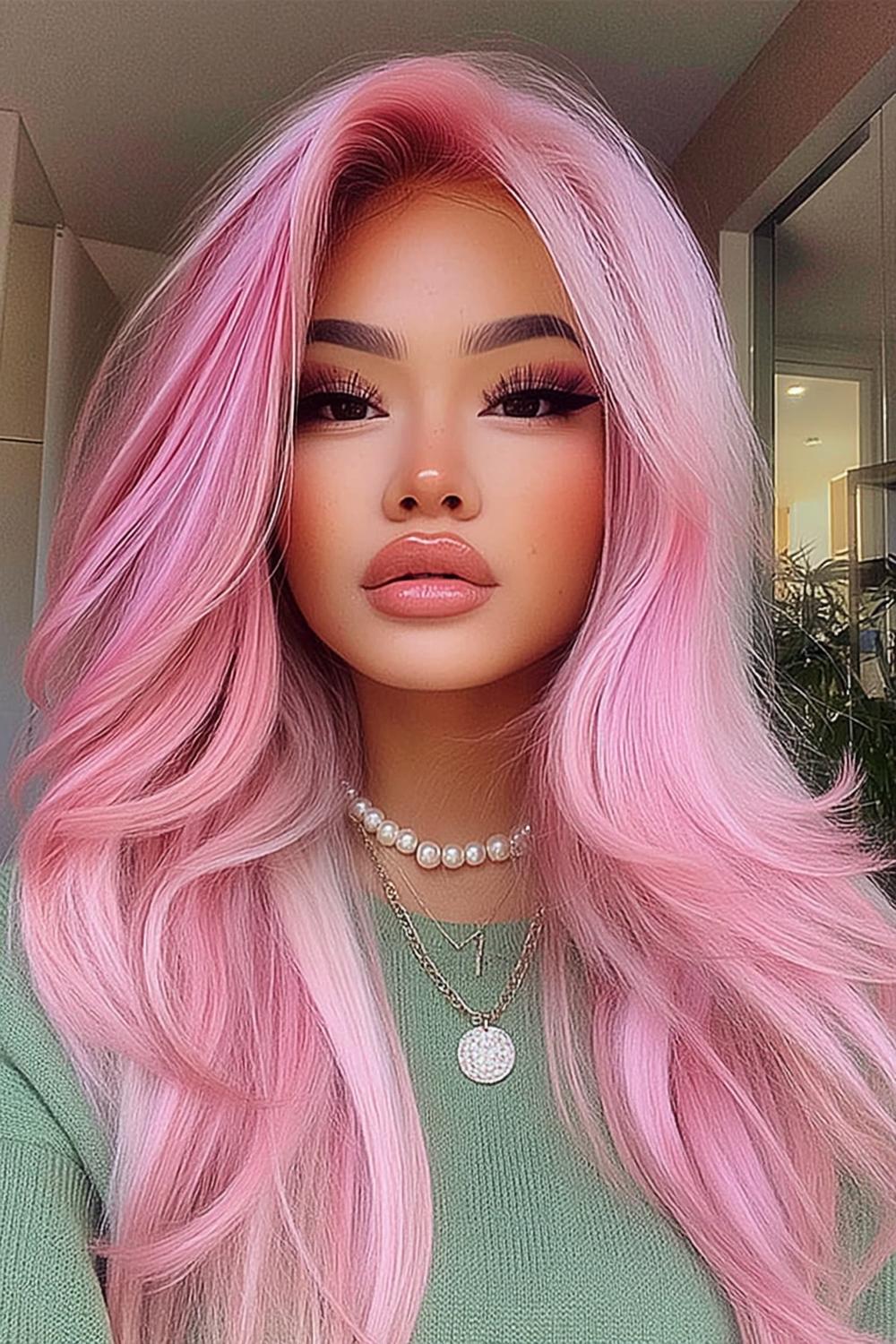 Dimensional Pink Highlights