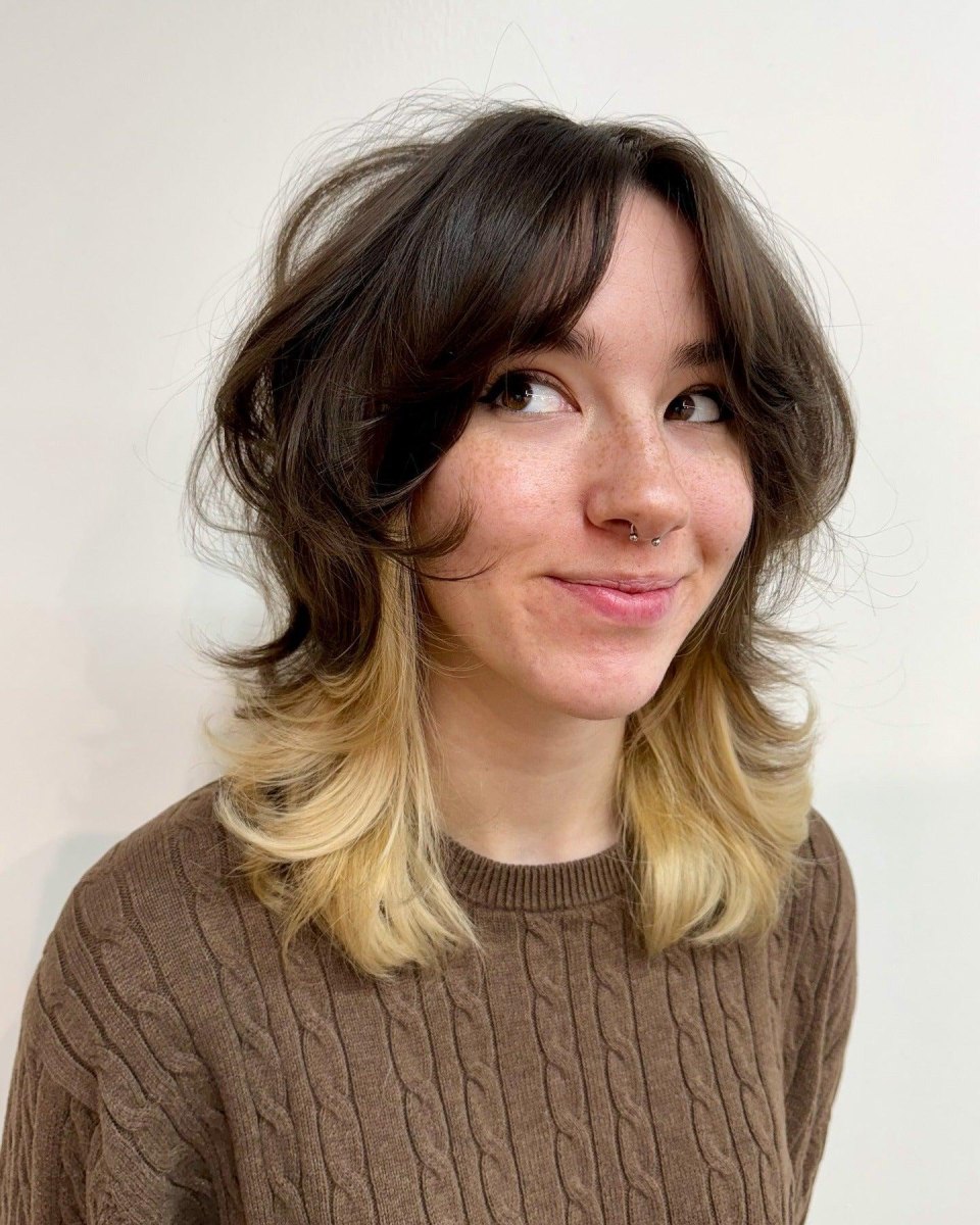 Retro inspired soft wolf cut