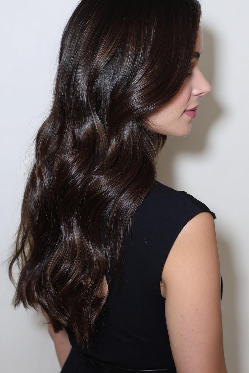 17. Espresso Brunette Hair with High-Gloss Dimension