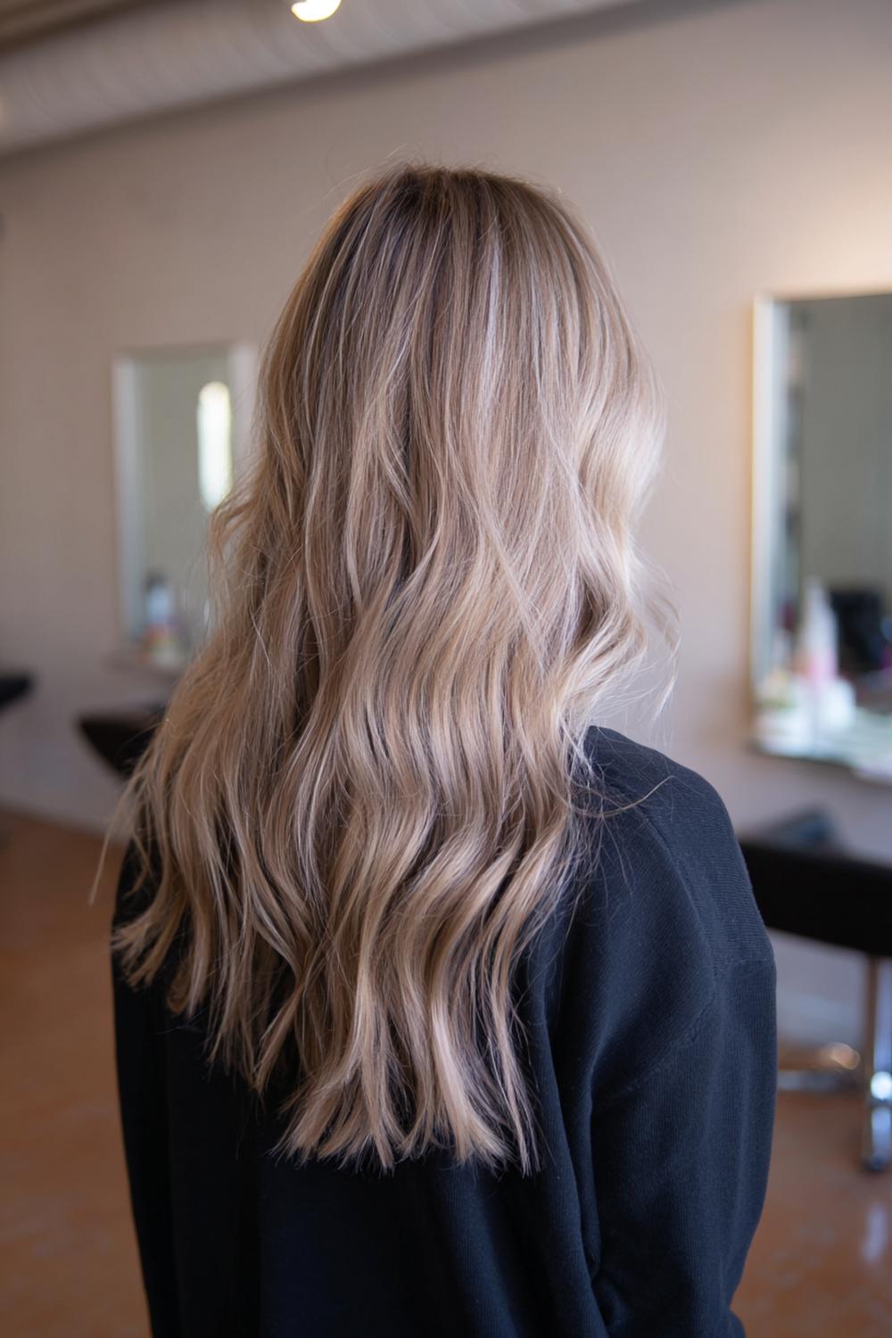 20. Mushroom Blonde Hair with Cool Beige Lowlights