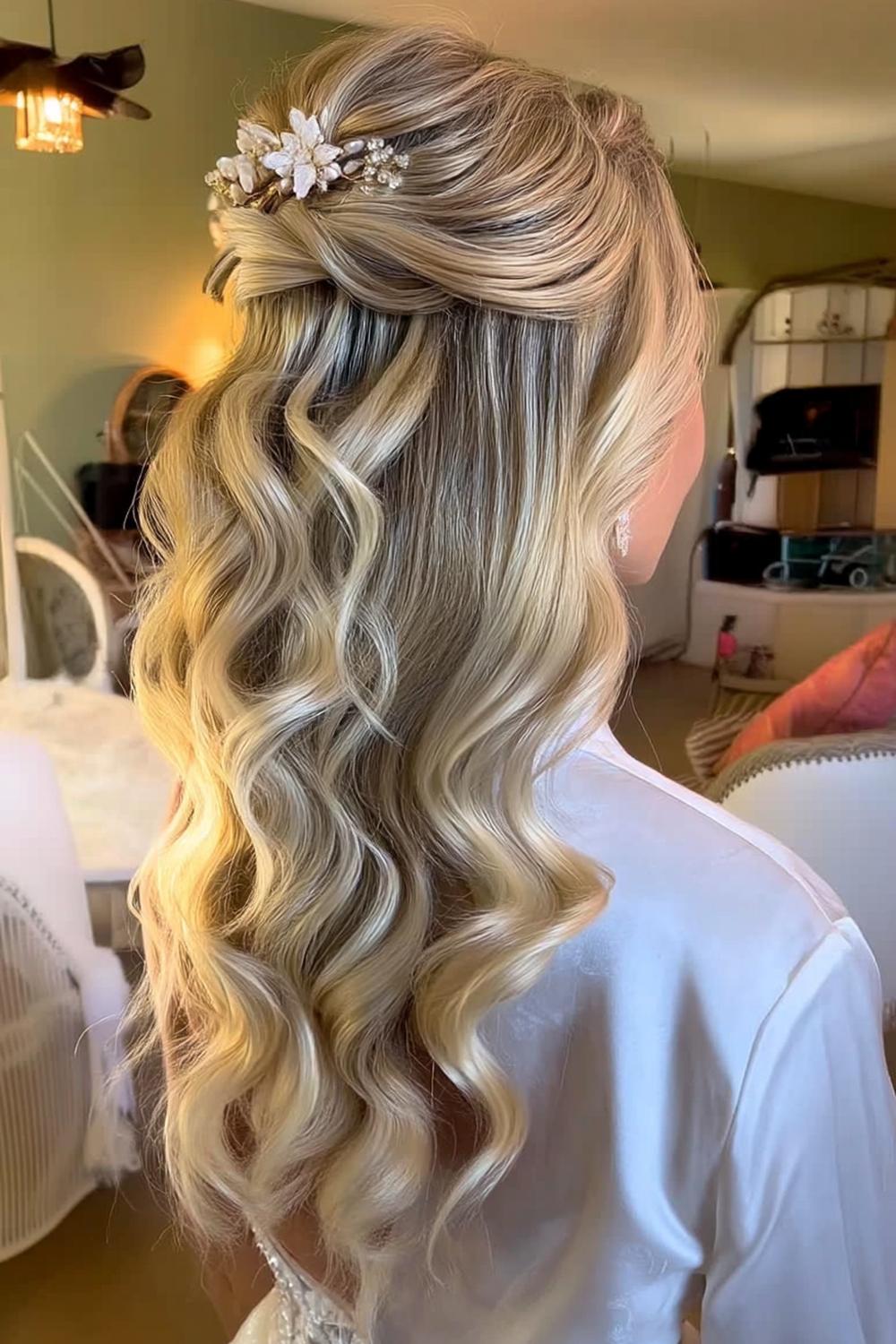 Pearl-Adorned Twisted Crown